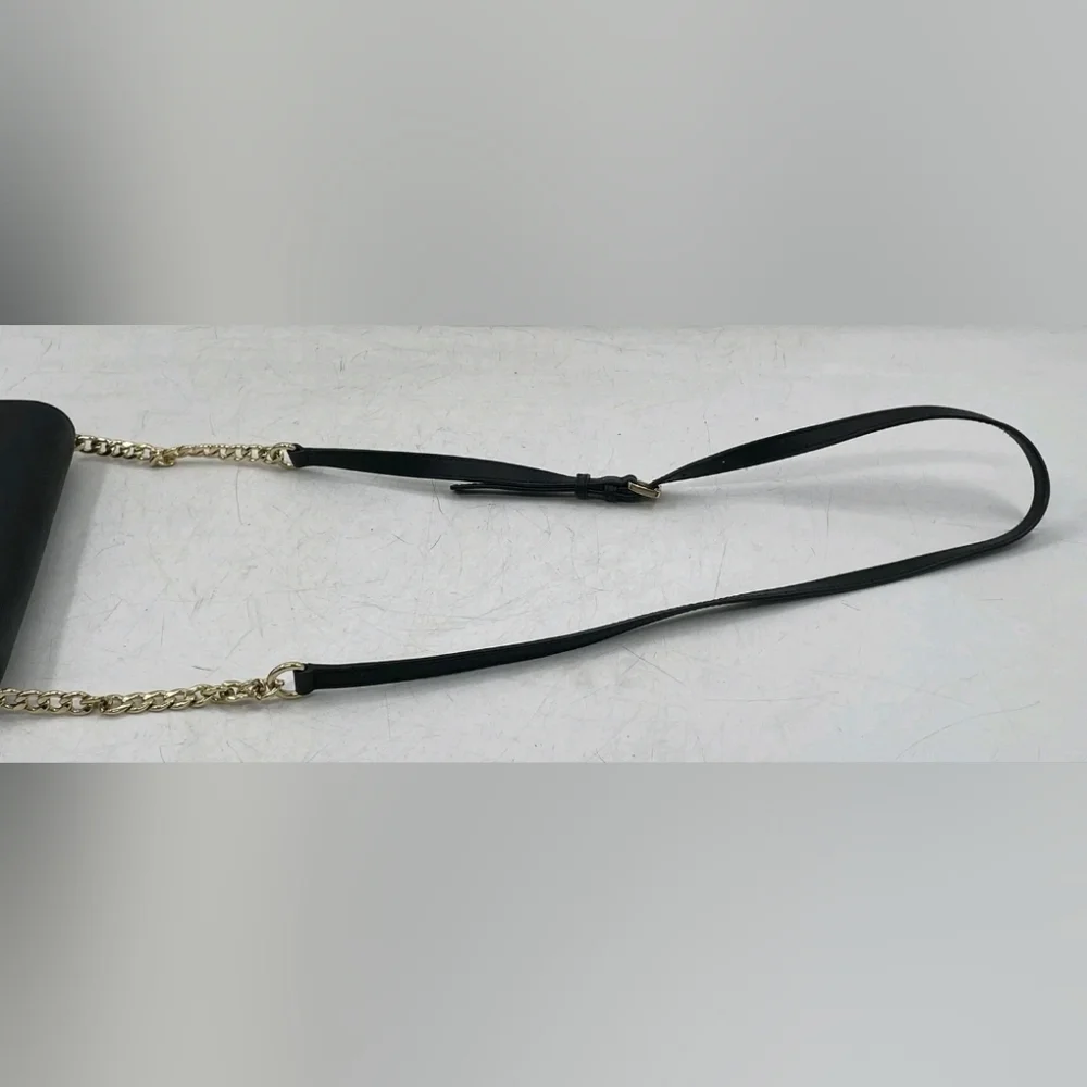 Michael Kors Black Saffiano Leather Crossbody Bag.